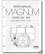 TP-2201-C NEW  PARTS Manual For M8 KOHLER Engine - £8.40 GBP
