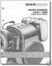 TP-2097 NEW PARTS Manual For K301 KOHLER Engine - $10.67