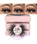 3D Mink Lashes MIKIWI D390-3, 3 Pairs Mink Eyelashes Thick 20mm - $180.37 MXN