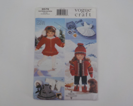 Vogue Craft Pattern #9579 18&quot; Vogue Doll Collection Winter Wardrobe Uncut 1996 - £14.36 GBP