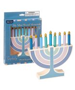 Rite Lite My Play Wooden Menorah with Removable Wooden Candles - Colorfu... - $22.29 CAD