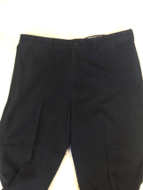 Lands&#39; End Pants Men&#39;s Traditional Fit Black Khaki Cotton Size 36 Inseam 29 - £12.37 GBP