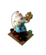 Vintage Christmas Ornament Westmar Ind Inc Santas Painting Toy Trains u ... - £11.66 GBP