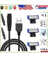 Durable Solo Shaver Replacement Heads &amp; Charging Cord - Perfect for Dail... - $420.09 MXN