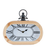 Wooden Oval Table Clock 9.5&quot;L - $58.00