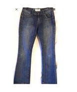 Maurices Morgan Womens Distressed Blue Denim Bootcut Jeans 5/6 Stretch 3... - £15.47 GBP
