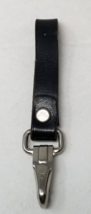 Black Gang Strap Keychain 1970s Anchor Leather Vintage - $12.30