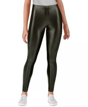 HUE Leatherette Leggings High Rise Forest Night Color Size Large $58 - NWT - £14.25 GBP