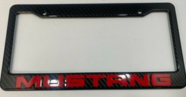 Ford Mustang Hydro Carbon Fiber License Plate Frame. Color Choice - £47.84 GBP