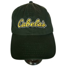 CABELA&#39;S Hunter Green Baseball Cap Six Panel Hat Style With Brim Adjustable Back - £7.98 GBP