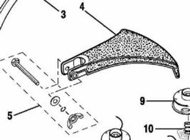grass shield deflector ryobi trimmer 985623002 pa01014 - $14.19