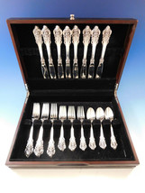 Grande Baroque by Wallace Sterling Silver Flatware Set 8 Service 32 Pcs ... - £1,951.53 GBP