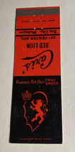 Vintage Matchbook Cover Matchcover Cari’s Red Lion Restaurant Bay City MI - £2.43 GBP