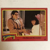 Superman II 2 Trading Card #27 Christopher Reeve Margot Kidder - £1.55 GBP