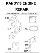 CARBURETOR OVERHAUL KIT BRIGGS &amp; STRATTON 792383 FITS + - $24.42 CAD