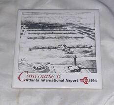 Vintage Delta Airlines Concourse E Atlanta International Airport COASTER... - $277.43 MXN