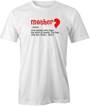 MOTHER NOUN TShirt Tee Short-Sleeved Cotton CLOTHING MOM S1WSA42 - $15.14+