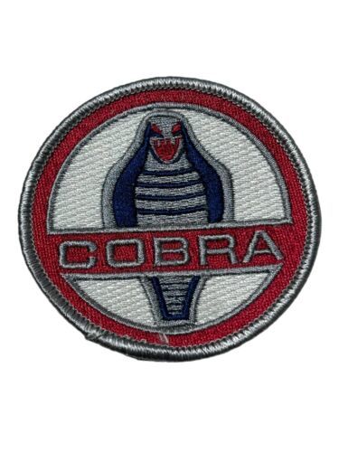 Vintage 90s Patch - Shelby Cobra 2.5" Red & Blue GT 500 G.T. 350 Mustang & Cobra