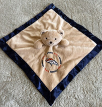Baby Fanatic Denver Broncos Football Brown Blue Teddy Bear Embroidered L... - $12.25