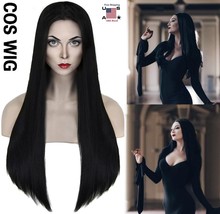 27&quot; Long Black Straight Wigs Women Hair Wigs Middle Part Natural Hallowe... - £22.10 GBP
