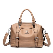 Large Capacity Leather Shoulder Crossbody Bags for Women 2023 Simple Female Shop - £50.96 GBP