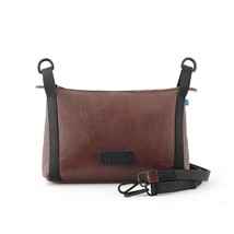 Lyndon men&#39;s leather x crossbody bag in Bourbon - size One Size - $88.11