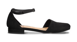 Vegane Ballerinas offenen Ballerinas mit Schnalle Knöchel Wildleder Mikr... - $128.27