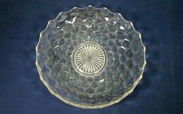 Vintage Fostoria American Clear Pressed Glass Large Shallow Fruit Bowl 12.25 In - £39.90 GBP