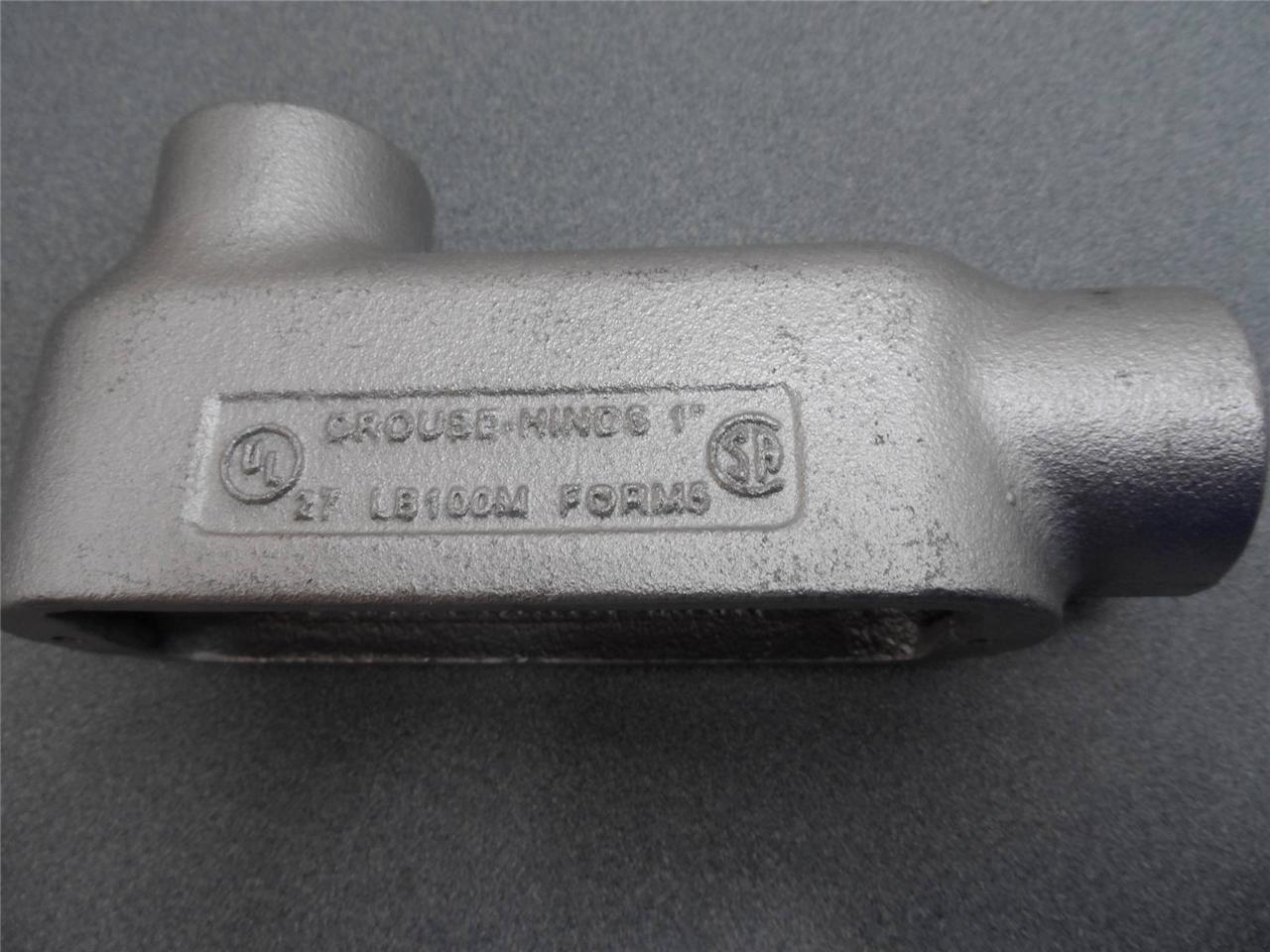 Crouse-Hinds 1&quot; 27 LB100M Form 5 Conduit Body New No Cover - LOT OF 3 - $15.42