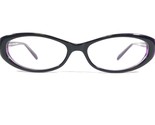 Morgenthal Frederics 360 LULU Glasses Frame Black Purple Round 51-15-135... - $74.11