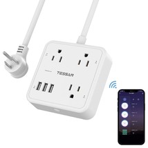 Smart Power Strip Surge Protector, Wifi Extension Cord With 3 Individual... - $45.99