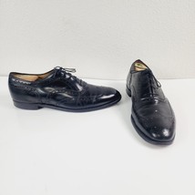 Johnston &amp; Murphy Aristocraft 24-8555 Black Wingtip Oxford Shoes Size 11.5 - £37.36 GBP