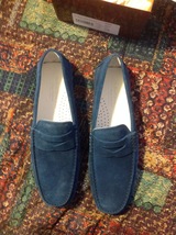 To Boot New York Men&#39;s IDRIS Blue Suede Loafers - Made in Italy-11M- NIB - £216.32 GBP