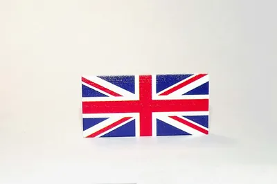 British Union Jack Flag 2X4 Construction Piece Building Minifigure Bricks US - £6.85 GBP