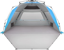 Oileus XX-Large Beach Tent Sun Shelter for 5-6 Person- Portable Sun Shade - £93.51 GBP