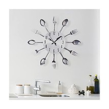 Spoon and Fork Kitchen Wall Clock Art Decals Home Decoration Living Bedr... - $50.00