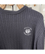 Y2K 2000 Polo Golf Ralph Lauren Pebble Beach US Open Black Cable Knit Sw... - $43.20