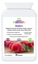 BioBurn-Weight Loss Formula-Glucomannan-Iodine-Choline-Chromium-90Vegan Caps-UK - £19.87 GBP
