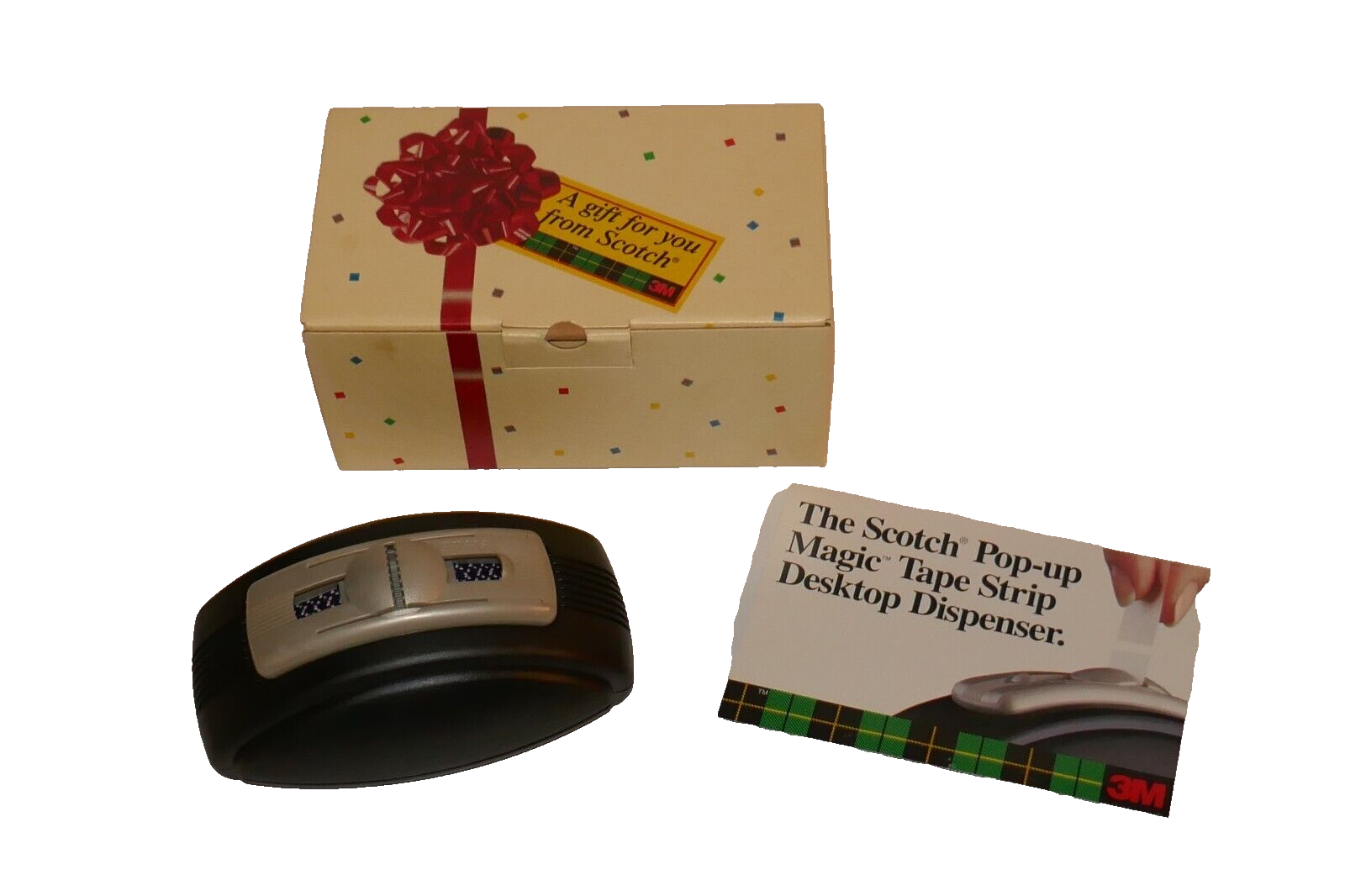 3M Scotch Pop-up Magic Tape Strip Desktop Dispenser with Wrist Dispenser  NEW - £22.83 GBP