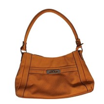 Rosetti Handbag Women  Orange Faux Leather Pebble Lined Purse Shoulder Bag - $12.16