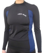 Women&#39;s Black &amp; Blue, Long Sleeve, Rash Guard-UPF 50+, Sizes: Small-Large - £17.20 GBP