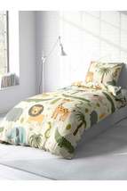 Satin Cotton Safari Patterned Animal Themed Kids Room Kids Bed Linen Set - £84.15 GBP