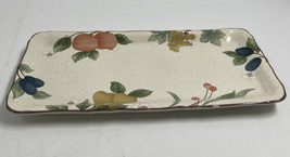 Mikasa Country Classics Fruit Panorama Large Platter/Sandwich Tray Dresser 13&quot; - £31.64 GBP