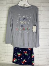 Jammies For Families Home For The Holidays Christmas Sleep Pajama Set 8 Boys - £10.96 GBP