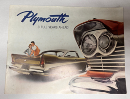 1957 Plymouth 3 Years Ahead Dealer Brochure Belvedere Savoy Plaza Statio... - $14.95