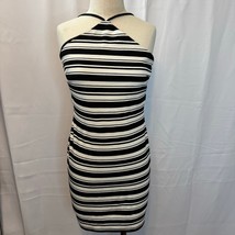Forever21  Bodycon Sleeveless Halter Striped Dress Women’s Size Large  - $355.27 MXN