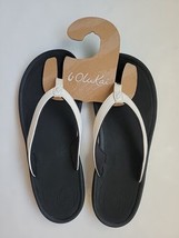 Olukai Kulapa Kai Sandals Womens White Thong Flip Flops Comfort Beach Sz... - $44.99