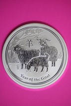 Gem BU 2015 Australia Year Of The Goat 1 OZ Silver Lunar Same Coin In Pics 508 - $54.99