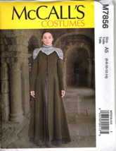 McCalls M7856 Costume Medieval Jacket, Skirt Cosplay Uncut Pattern 6 - 14 - £11.61 GBP