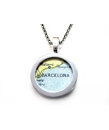 Barcelona Map Pendant Necklace - £28.05 GBP